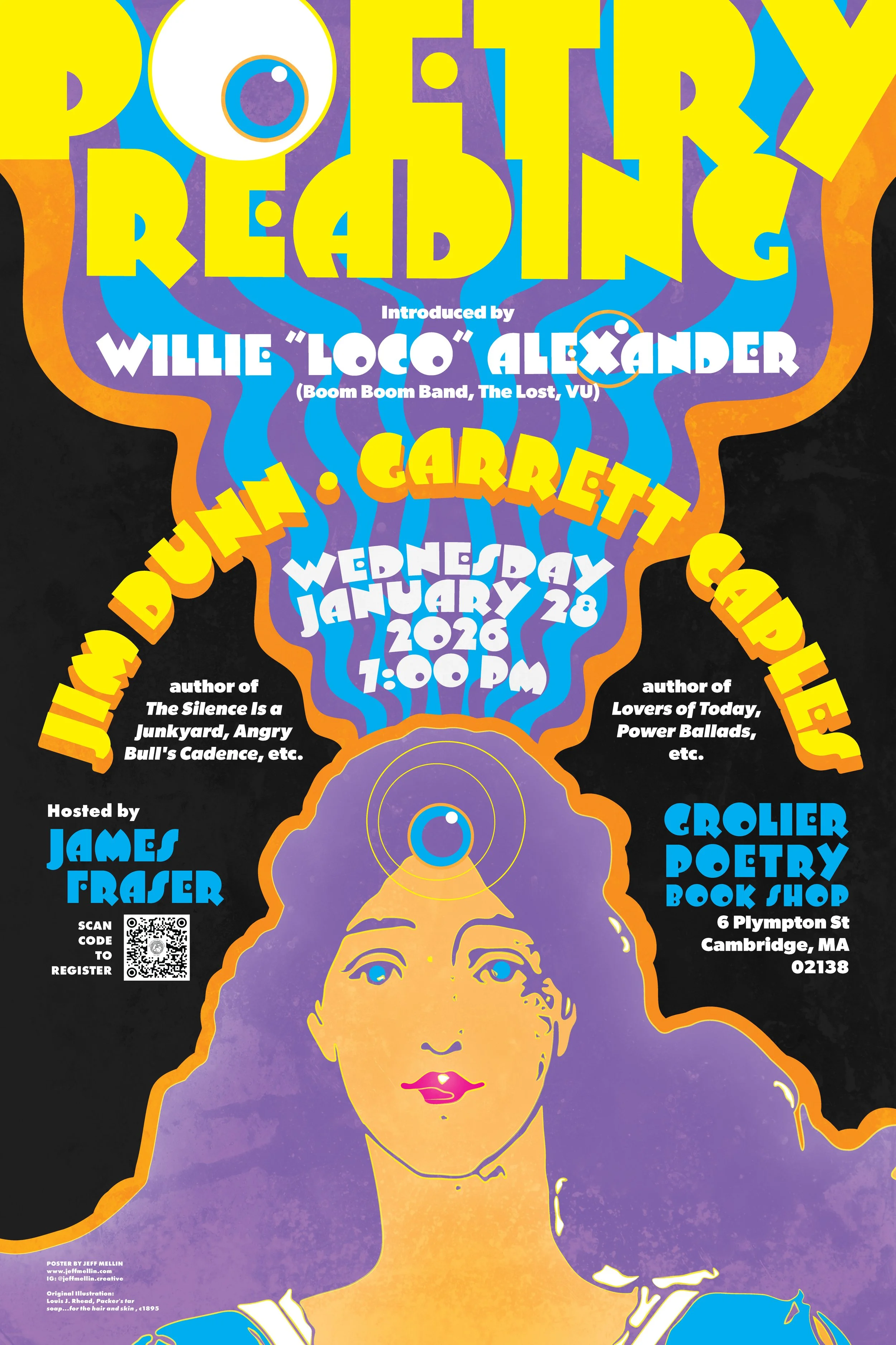 Poetry Reading: Willie Alexander, Jim Dunn, Garrett Caples