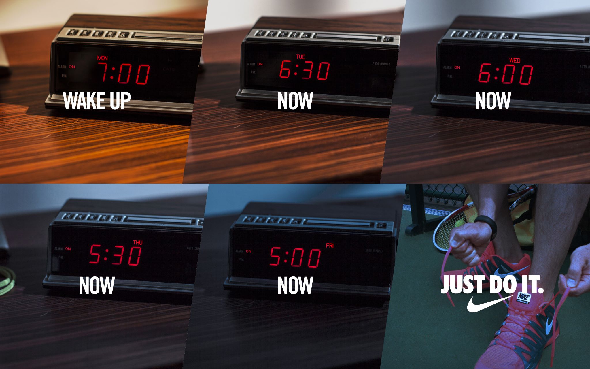 If you can get up at 7, get up at 6:30. Get up at 6. 5:30. 5. Practice while they sleep. #JustDoIt