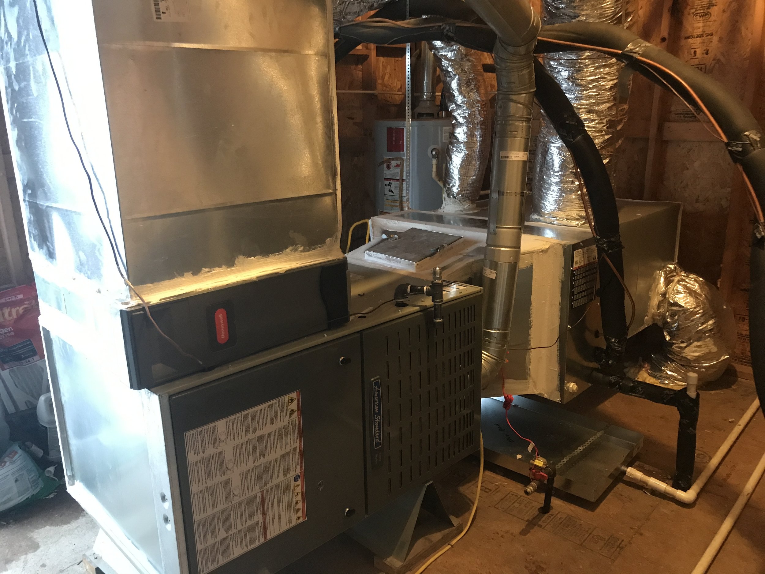 American Standard Installation #revairtx #revolutionair #hvacinstallation