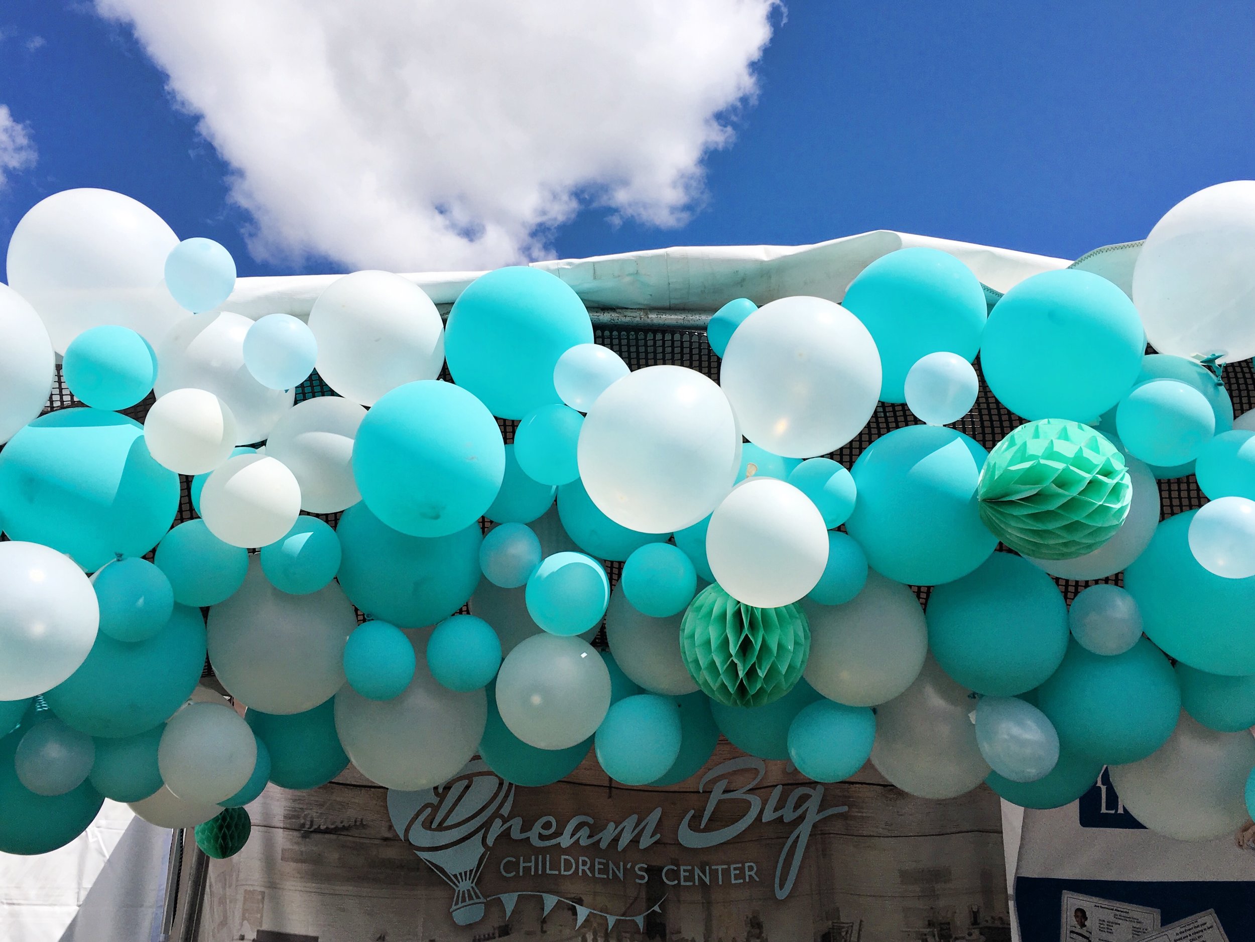 Balloon display by Dream Big Children's Center based in Monrovia, CA.