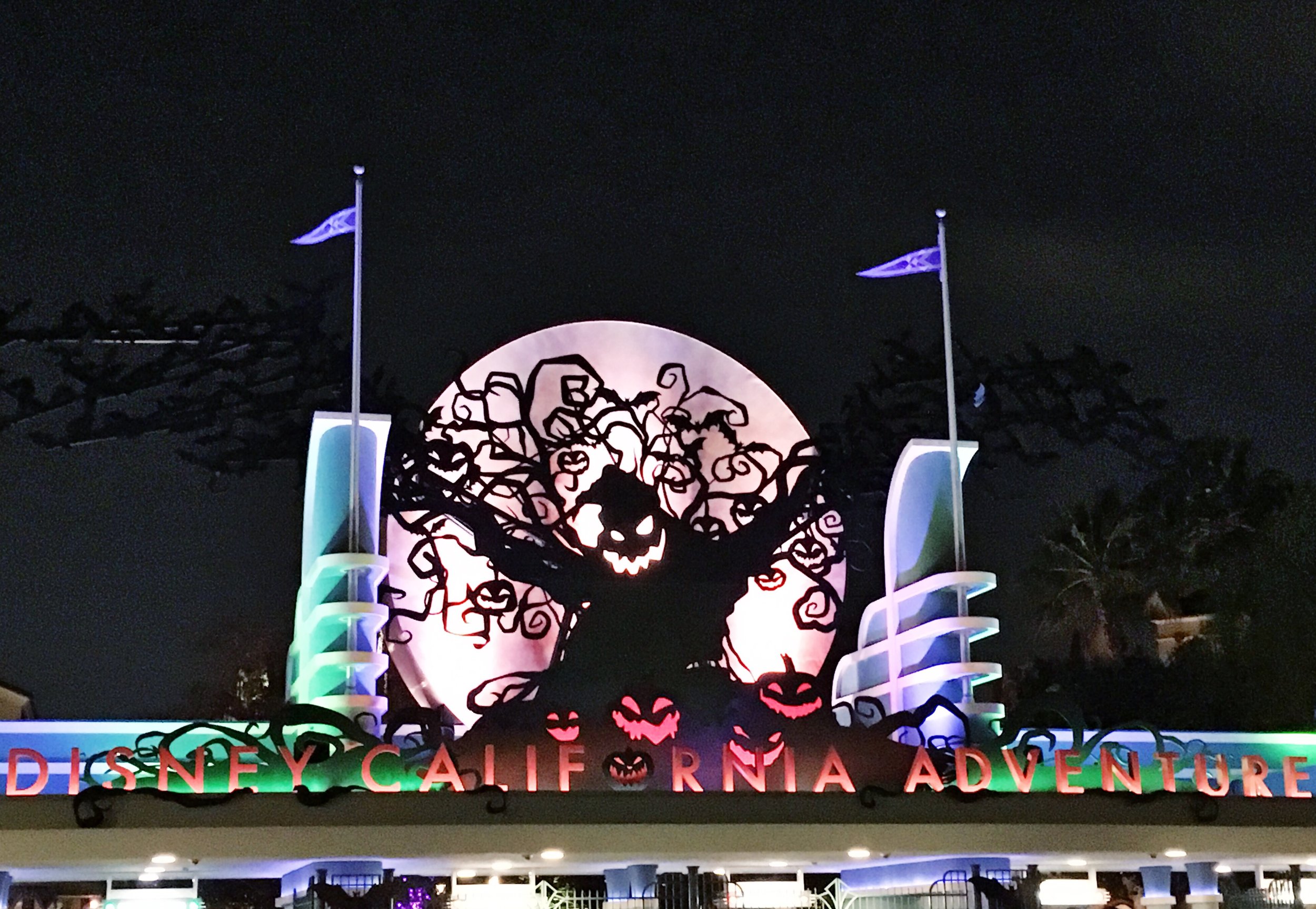 The Disney California Adventure Park featured a giant-sized Oogie-Boogie who has arrived to cast a spell on the Park.