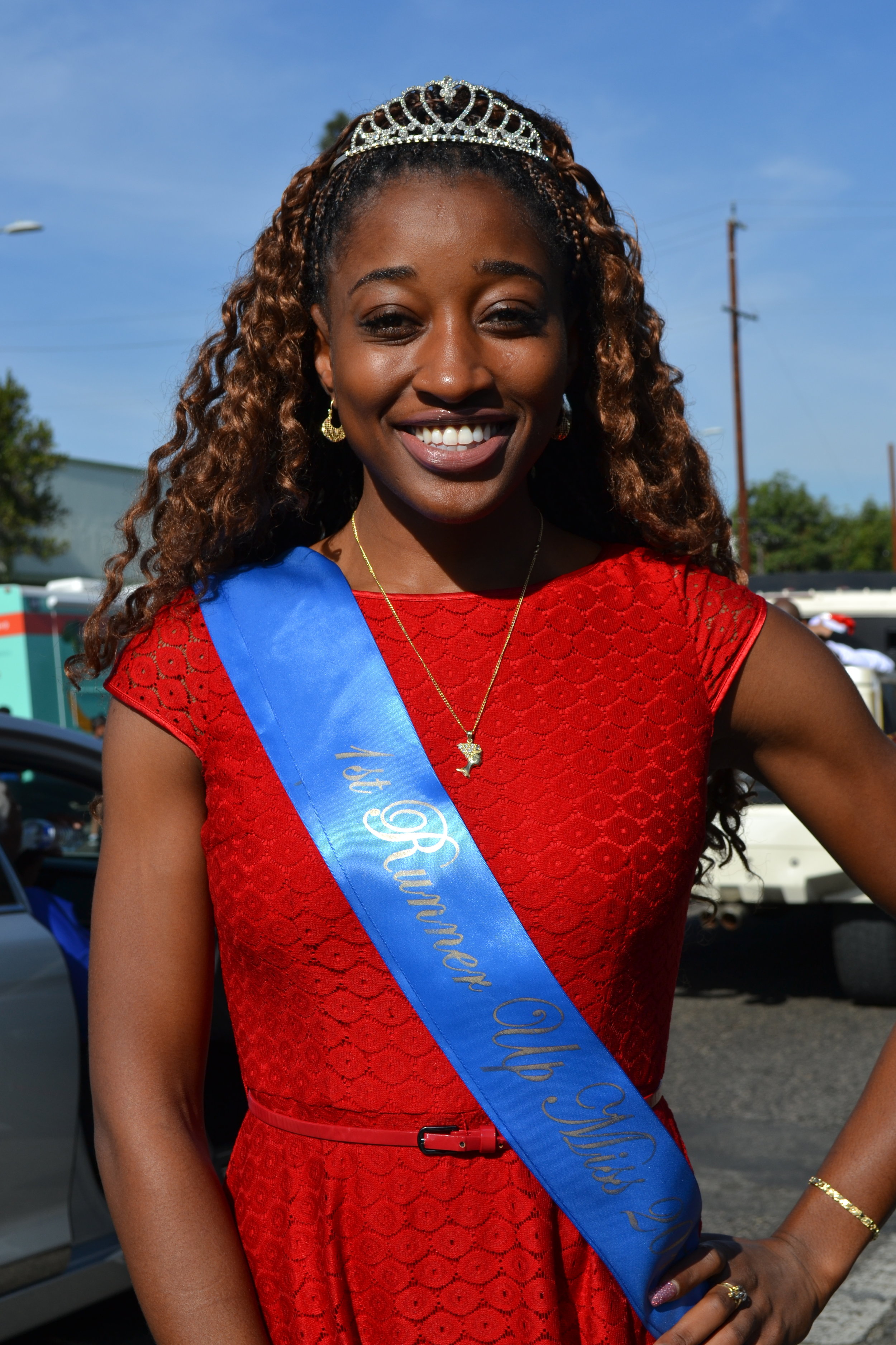 Patrice Royal, 2017 Miss Compton 1st Runner-Up at the 52nd Annual Watts Christmas Parade.