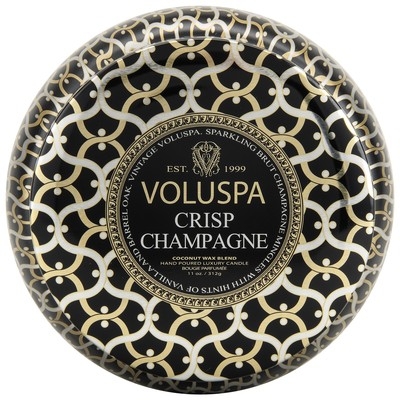 VOLUSPA Noir Collection 2 Wick Candle in Crisp Champagne