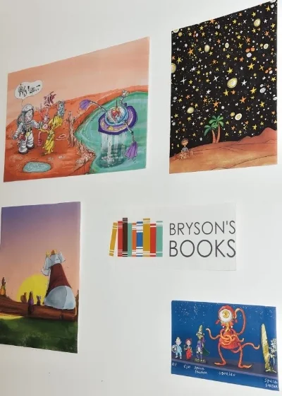 Illustrations from various books written by Bryson Reaume for Bryson's Books.
