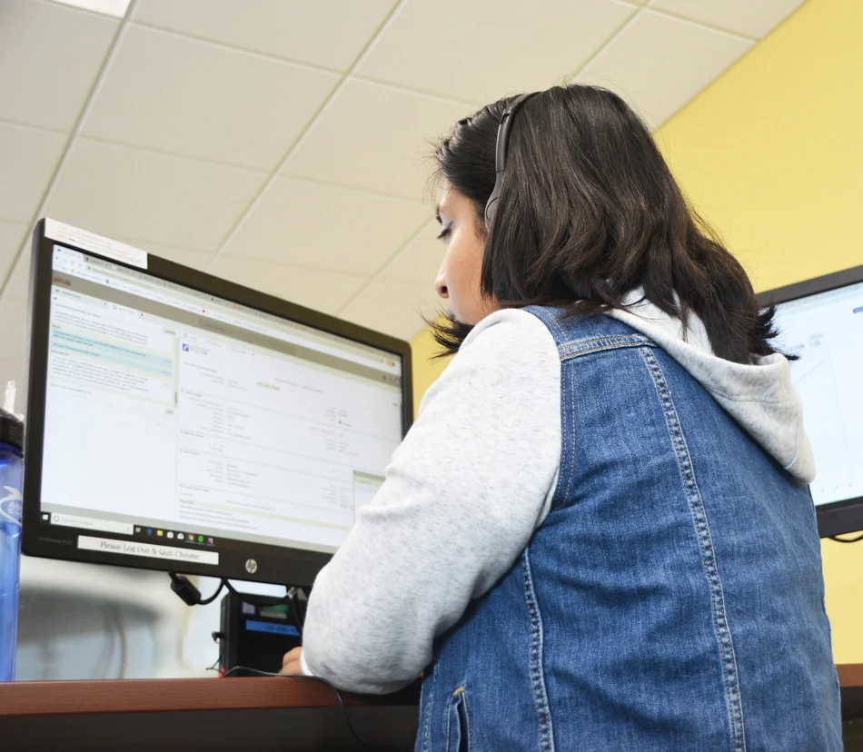 On May 8, 2019, The National Domestic Violence Hotline reached a milestone answering the 5 millionth call. Pictured here is an advocate for the Austin, Texas-headquartered hotline. The organization serves nearly 1,000 people a day from across the country and has a mission to answer the call to support and shift power back to those affected by relationship abuse. It is the only national 24-hour domestic violence hotline providing services via phone, online chat, and text.