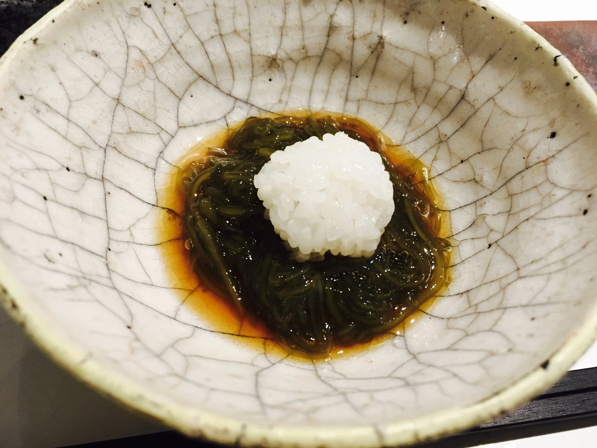 ふともずく。 こんなお寿司もあるのか!とオドロキした。