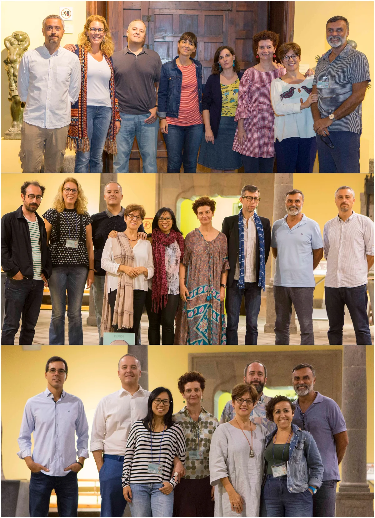 Algunas de las fotografías con integrantes de la Asociación, tomadas durante la celebración de Ibértigo 2018