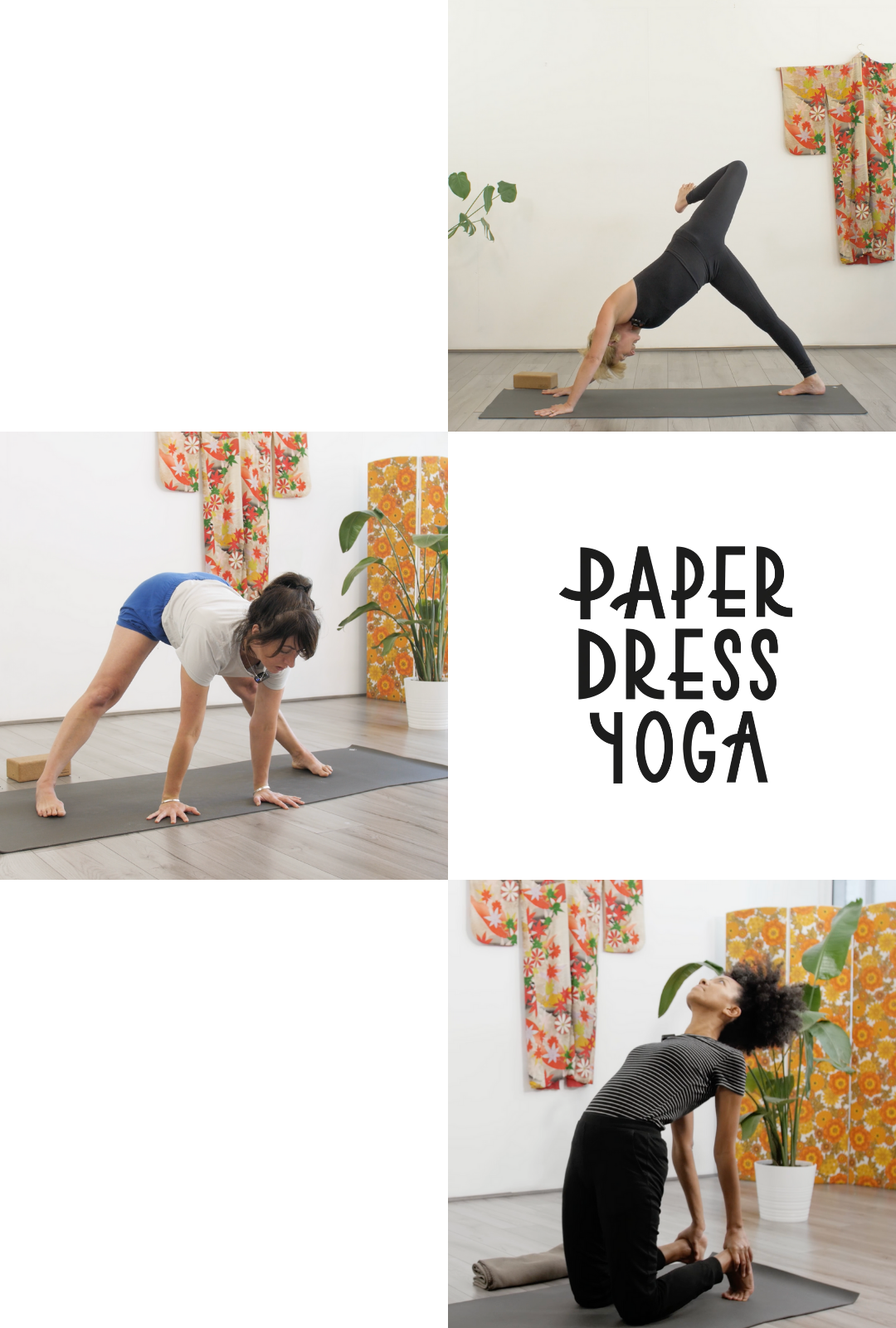 yoga poses in a dress