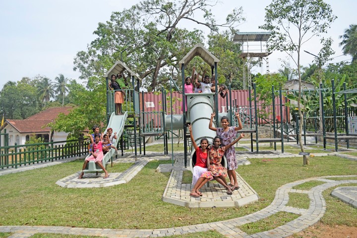 The Kids in Sri Lanka are loving their new playground
