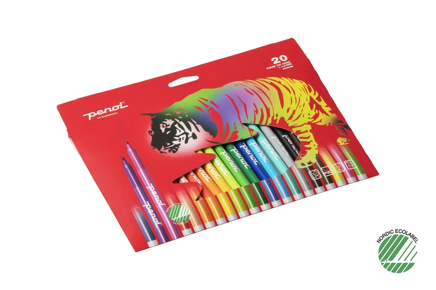 Penol Fibre Tip pens - 20