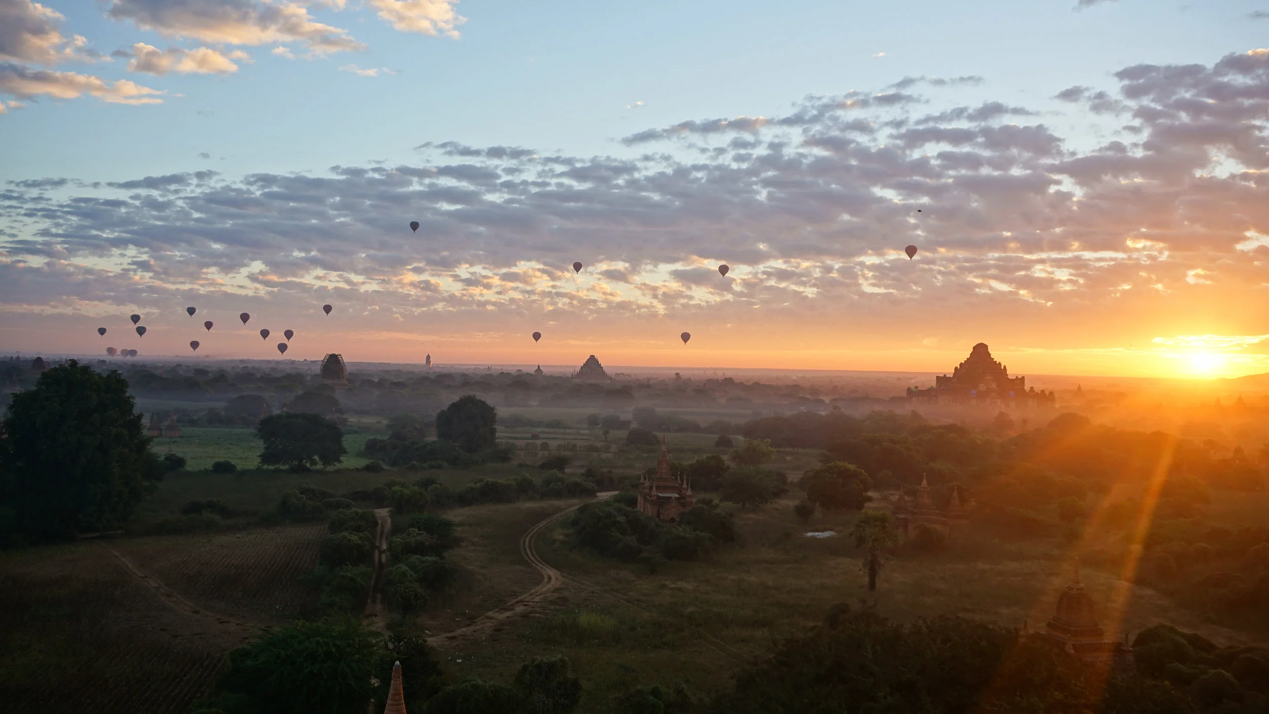 Sunrise over Bagan