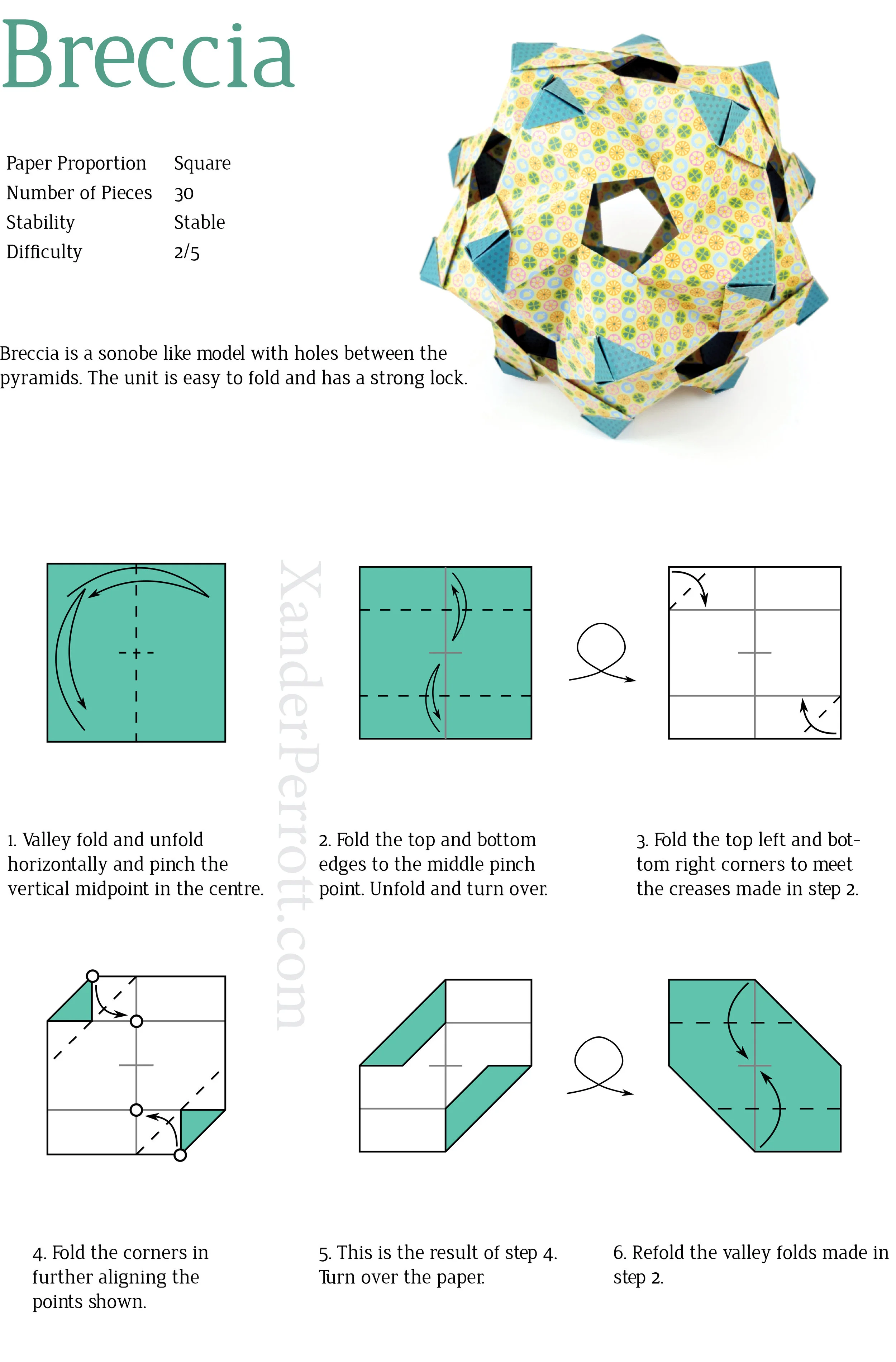 Breccia Tutorial Modular Origami