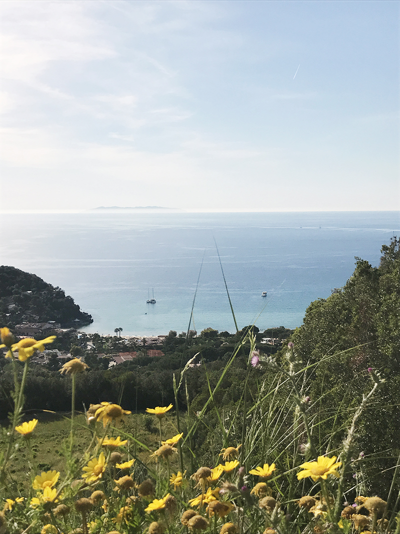 Walking in the Biodola Bay