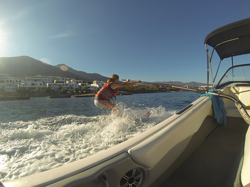 Learning to waterski 
