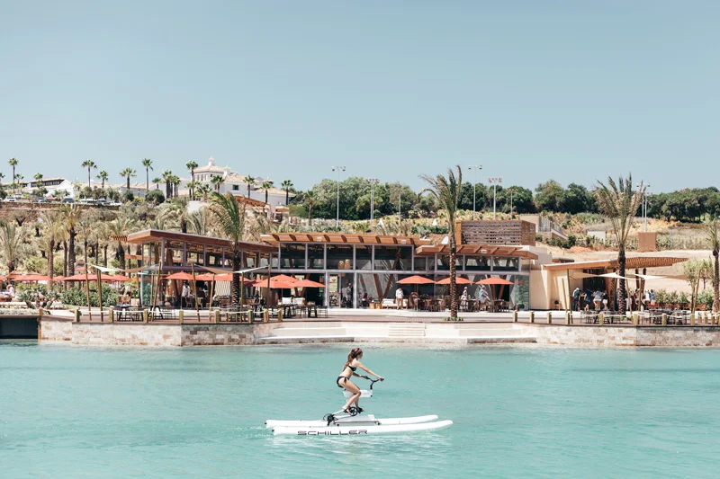La Reserva's water-sports lagoon