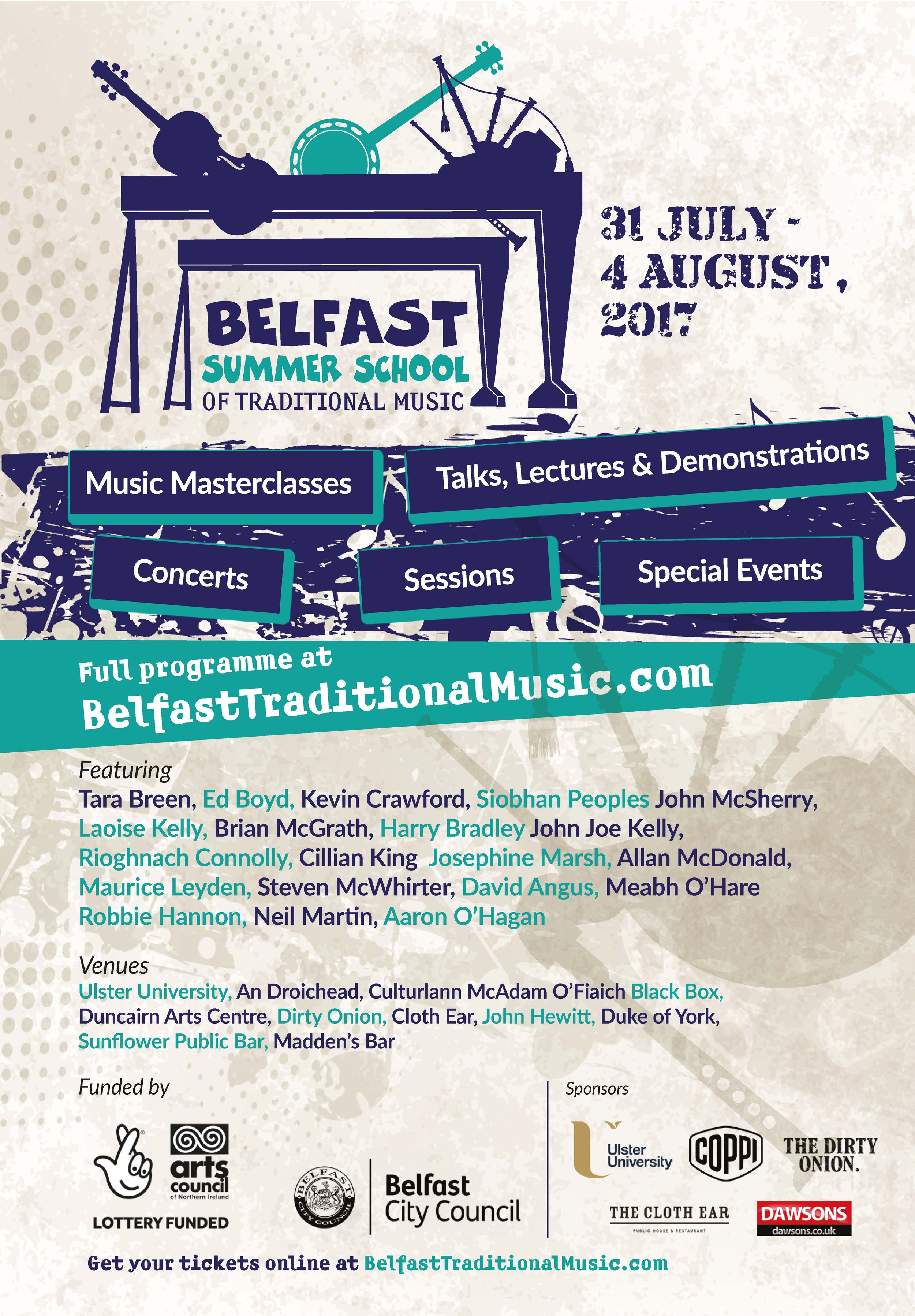 Belfast Summer School of Traditional Music 2017