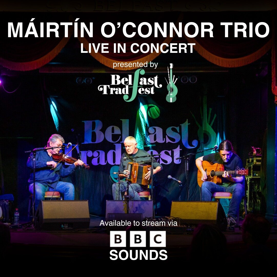 Relive M&aacute;irt&iacute;n O&rsquo;Connor, Cathal Hayden &amp; Seamie O&rsquo;Dowd raising the roof in Empire Music Hall last Summer on BBC Radio Ulster #Folkclub with Lynette Fay 💥

The electric set is available to stream via BBC Sounds 🤩

#BBCS