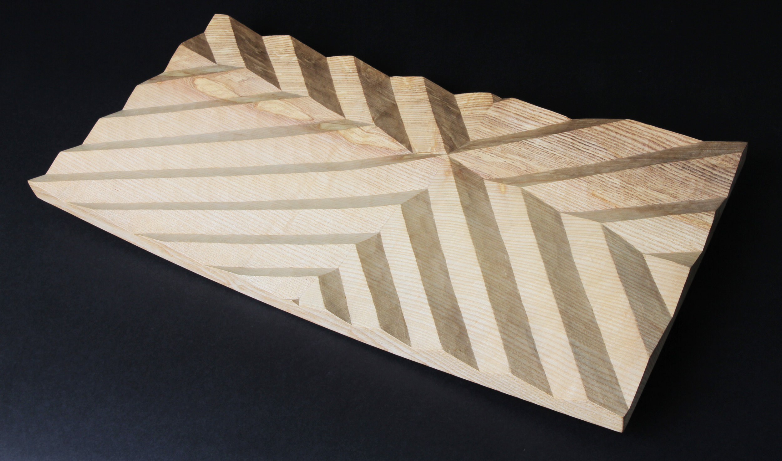 An Ash chevron vee panel