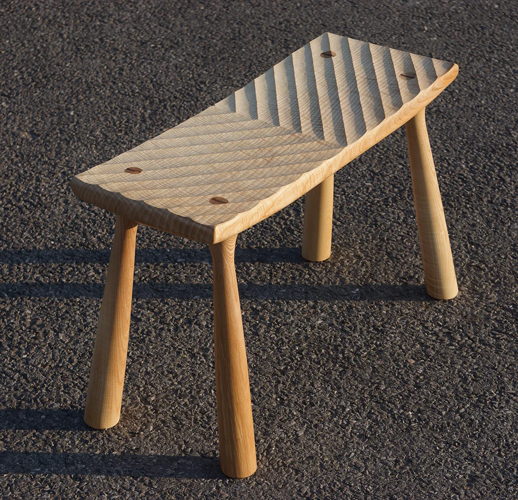 Rippled Ash stool