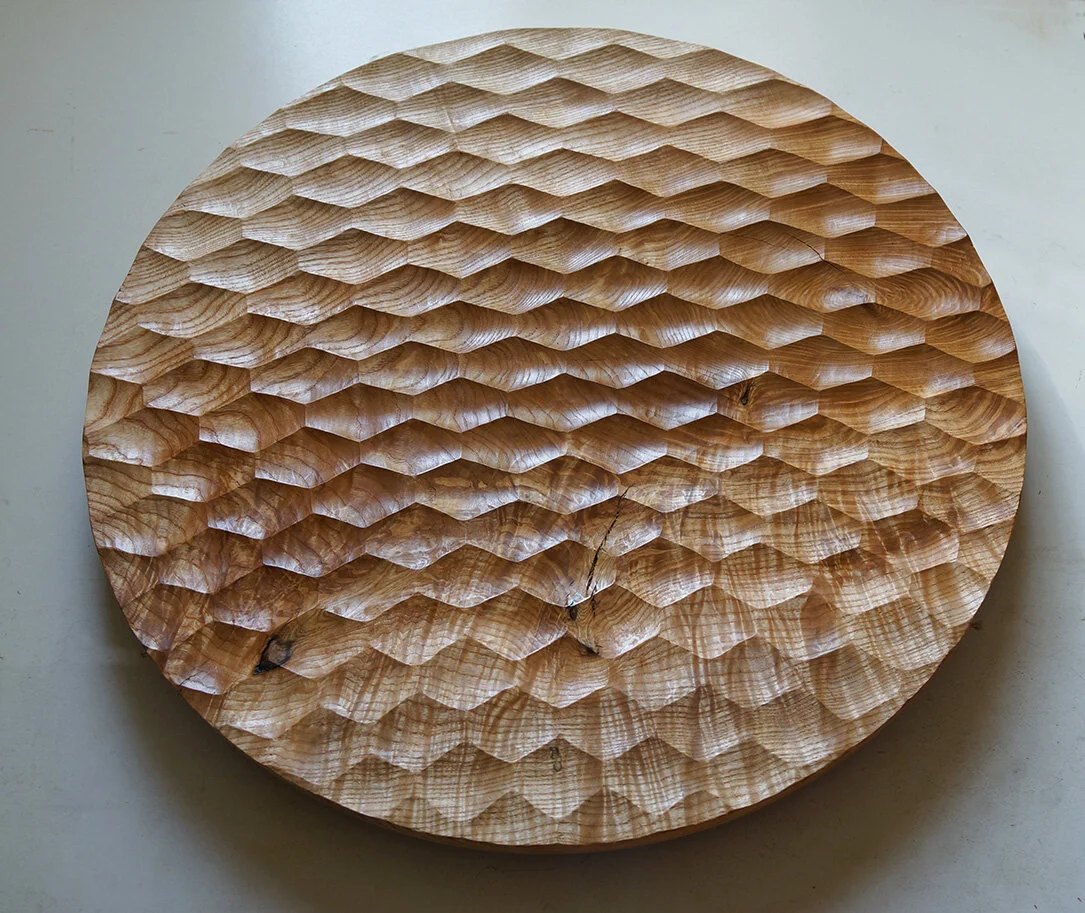 faceted panel from Rippled Olive Ash
