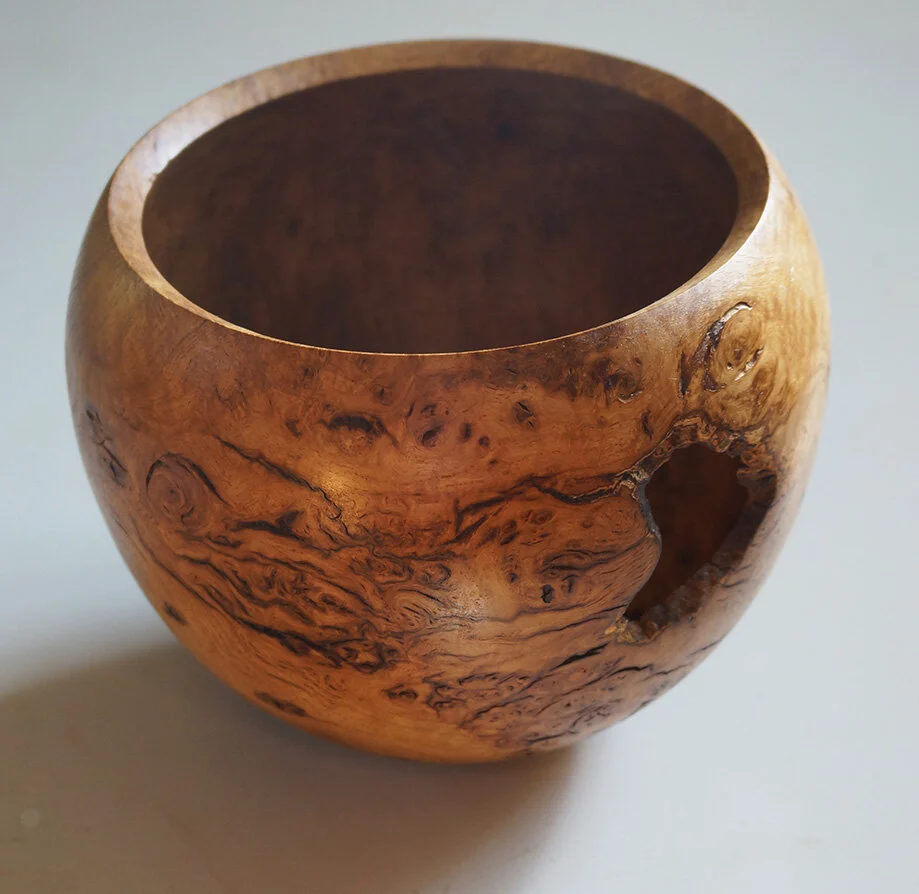 Turned Bowl from Burr oak.