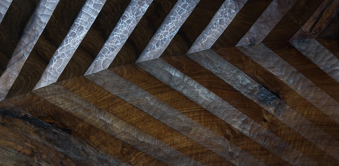 Carved Walnut panel