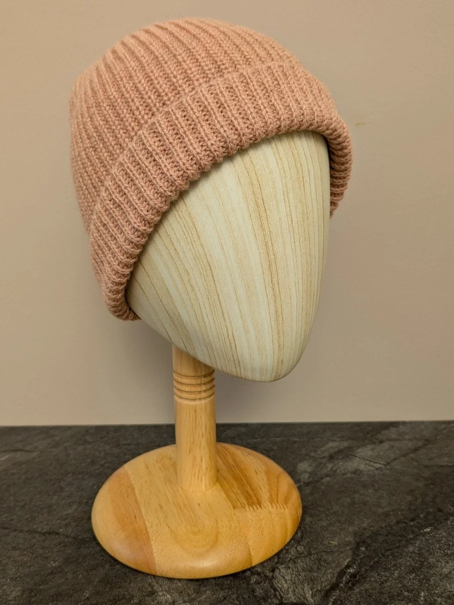 Ria Burns Knitwear Naturally Dyed Fisherman Beanie Hawthorn Pink 4 web.jpg