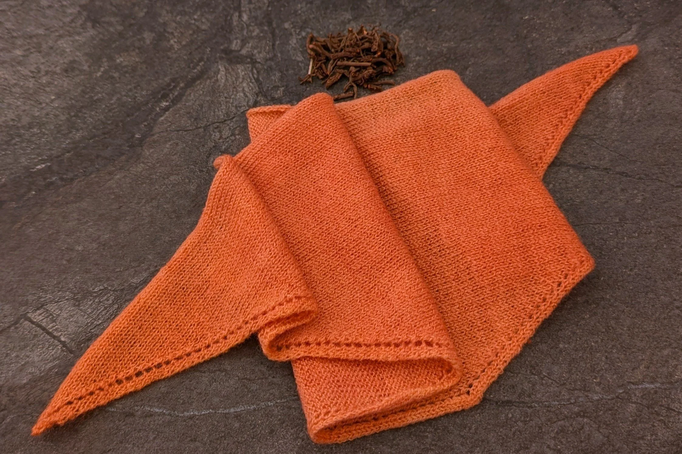 Ria Burns Knitwear Naturally Dyed Neckerchief Madder 2.jpg