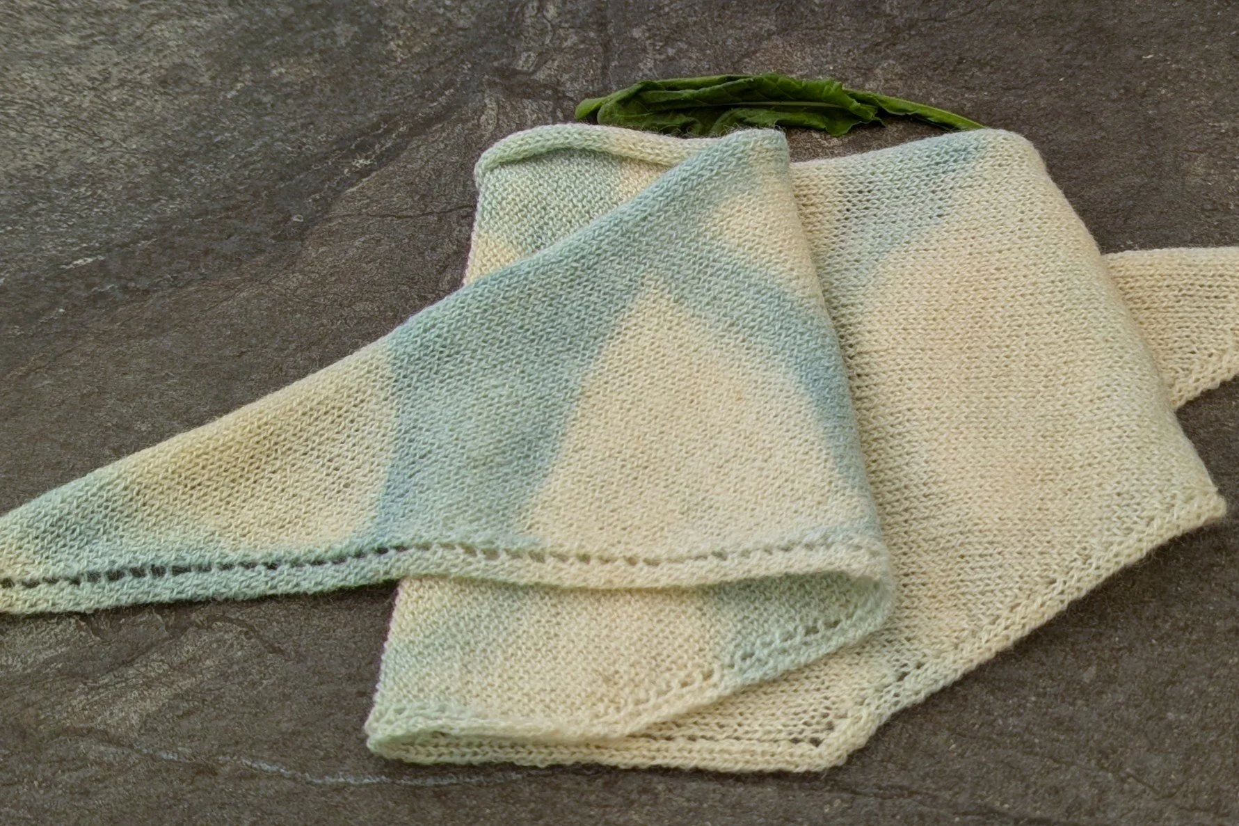 Ria Burns Knitwear Naturally Dyed Neckerchief Woad Clouds 2.jpg