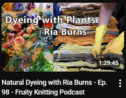 Fruity Knitting - 
A YouTube interview with the Fruity Knitting podcast, recorded during Shetland Wool Week 2019.