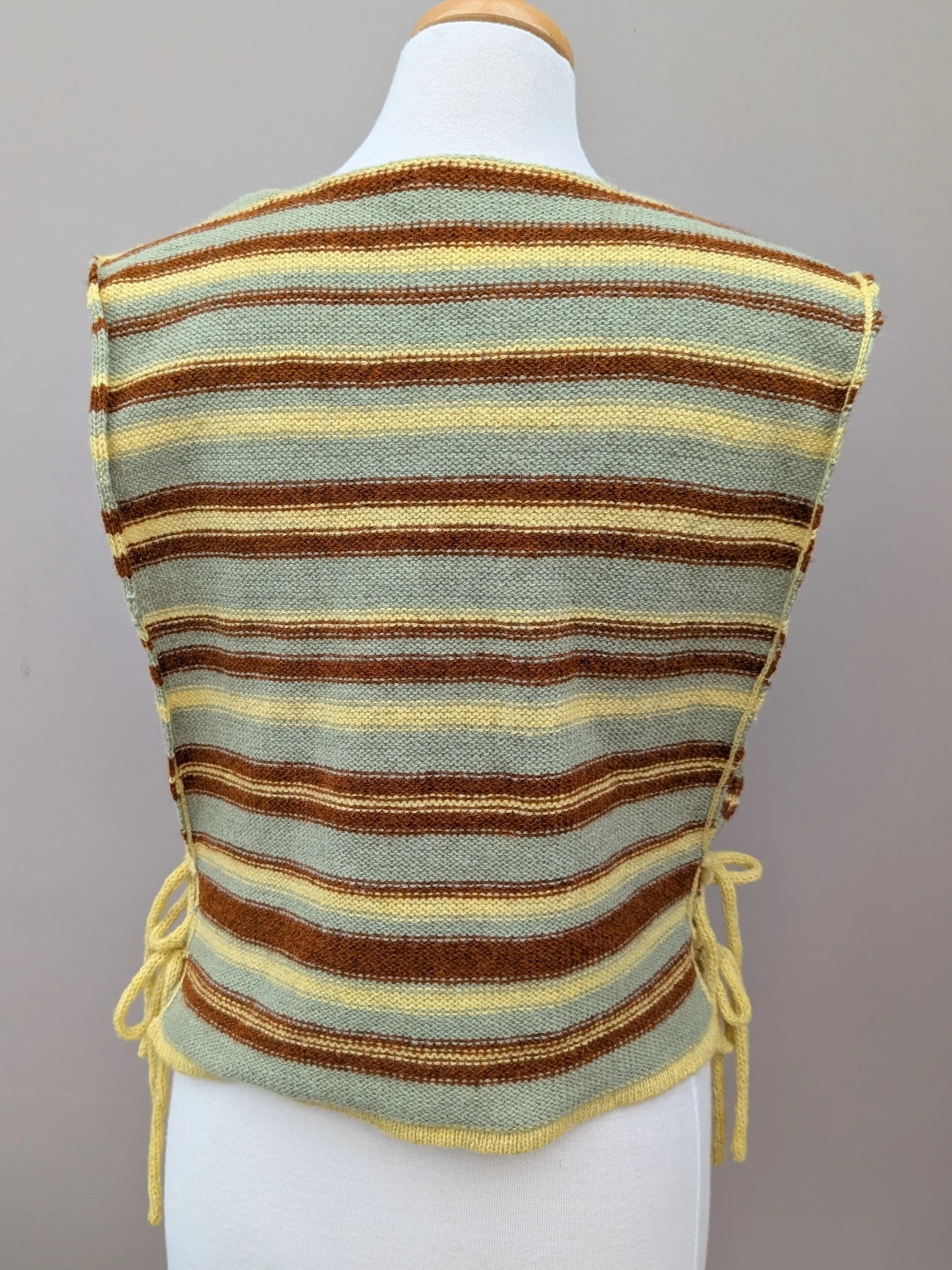 Ria Burns Knitwear Naturally Dyed Tie Vest Green Yellow 4.jpg