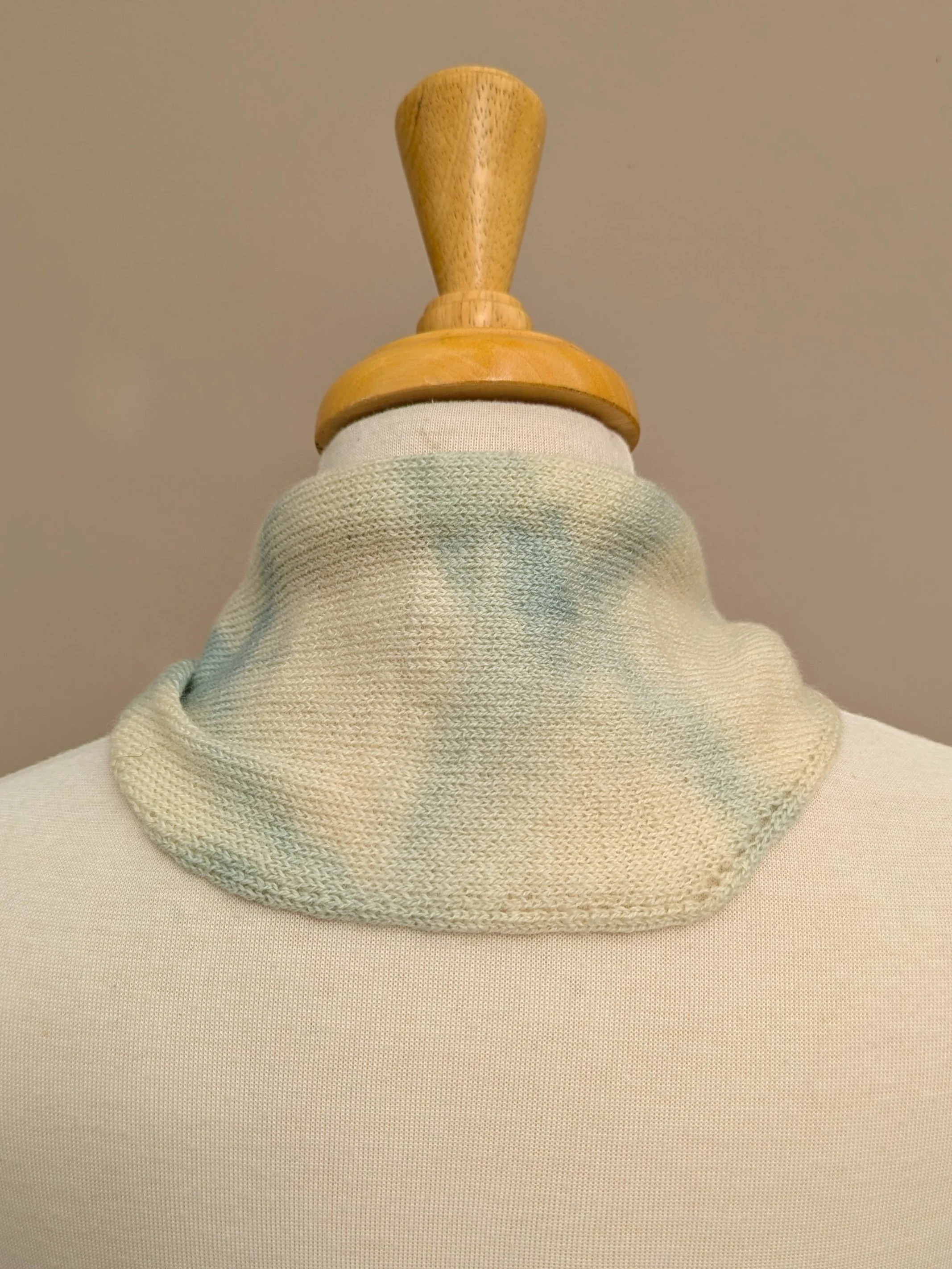 Ria Burns Knitwear Naturally Dyed Neckerchief Woad Clouds 6.jpg