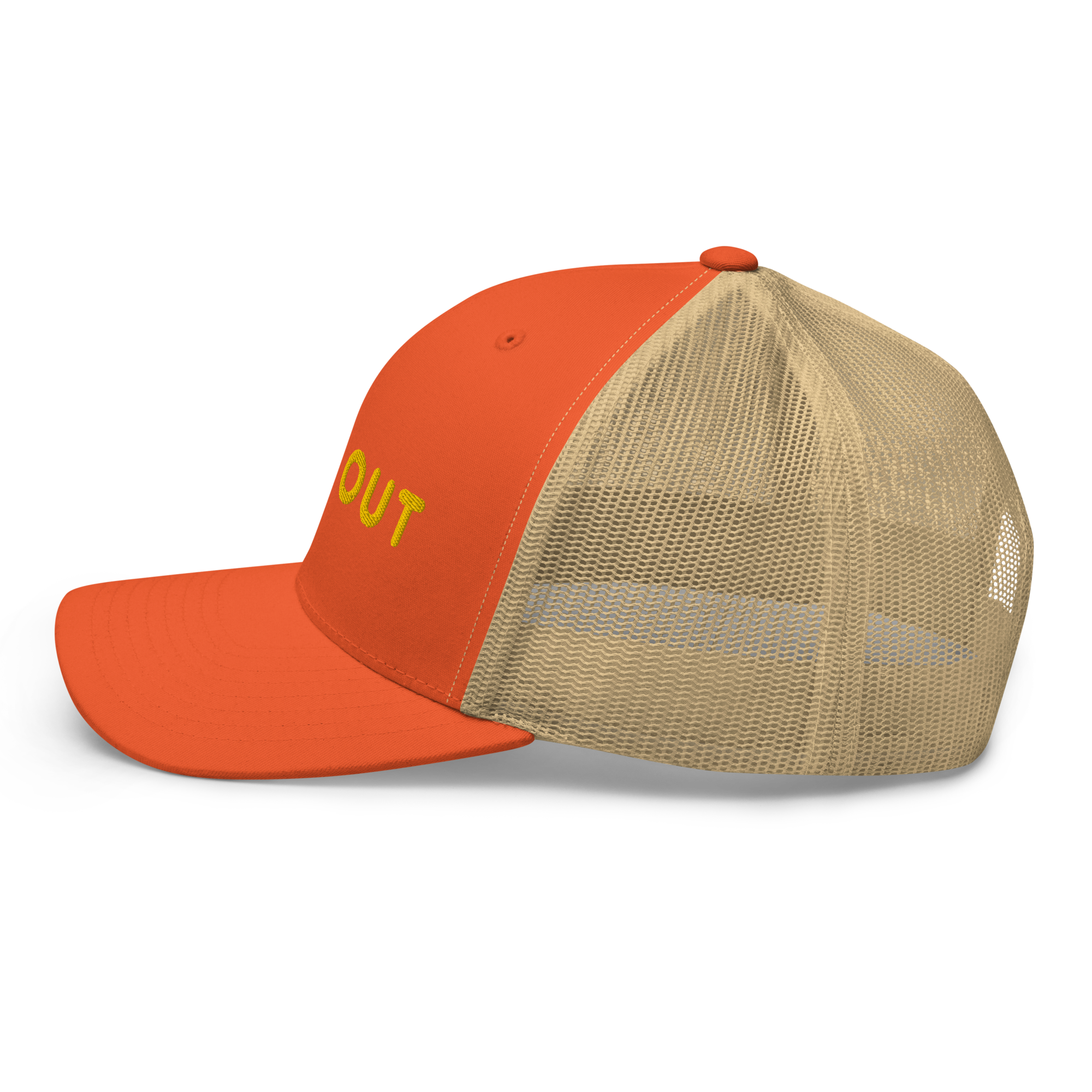 retro-trucker-hat-rustic-orange-khaki-left-66172b9c6207b.png