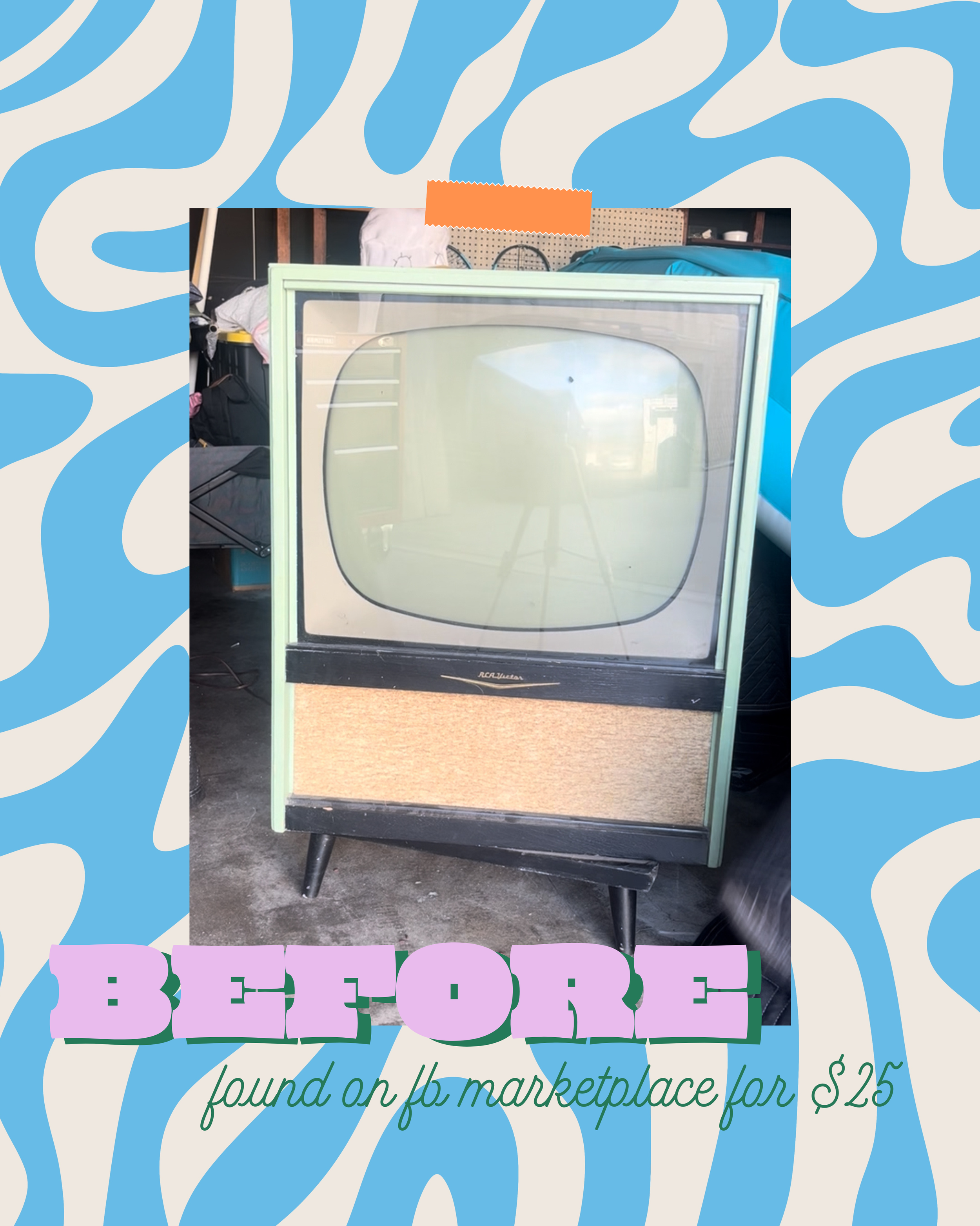 Retro tv furniture flip (before photo)