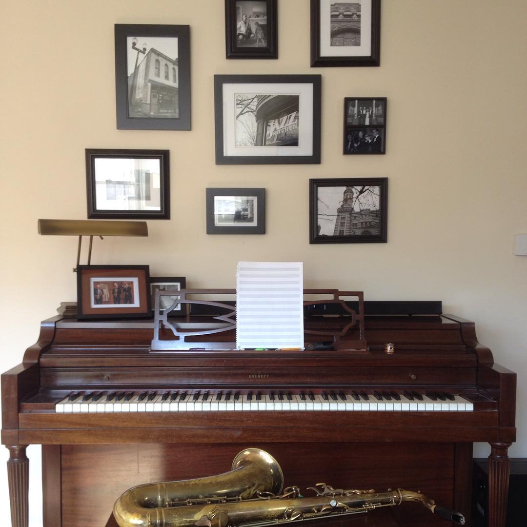 piano workspace at home