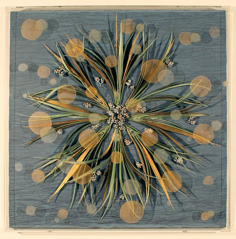 Krises , 2014 18” x 18” x 2”, mixed media, Plexibox NFS