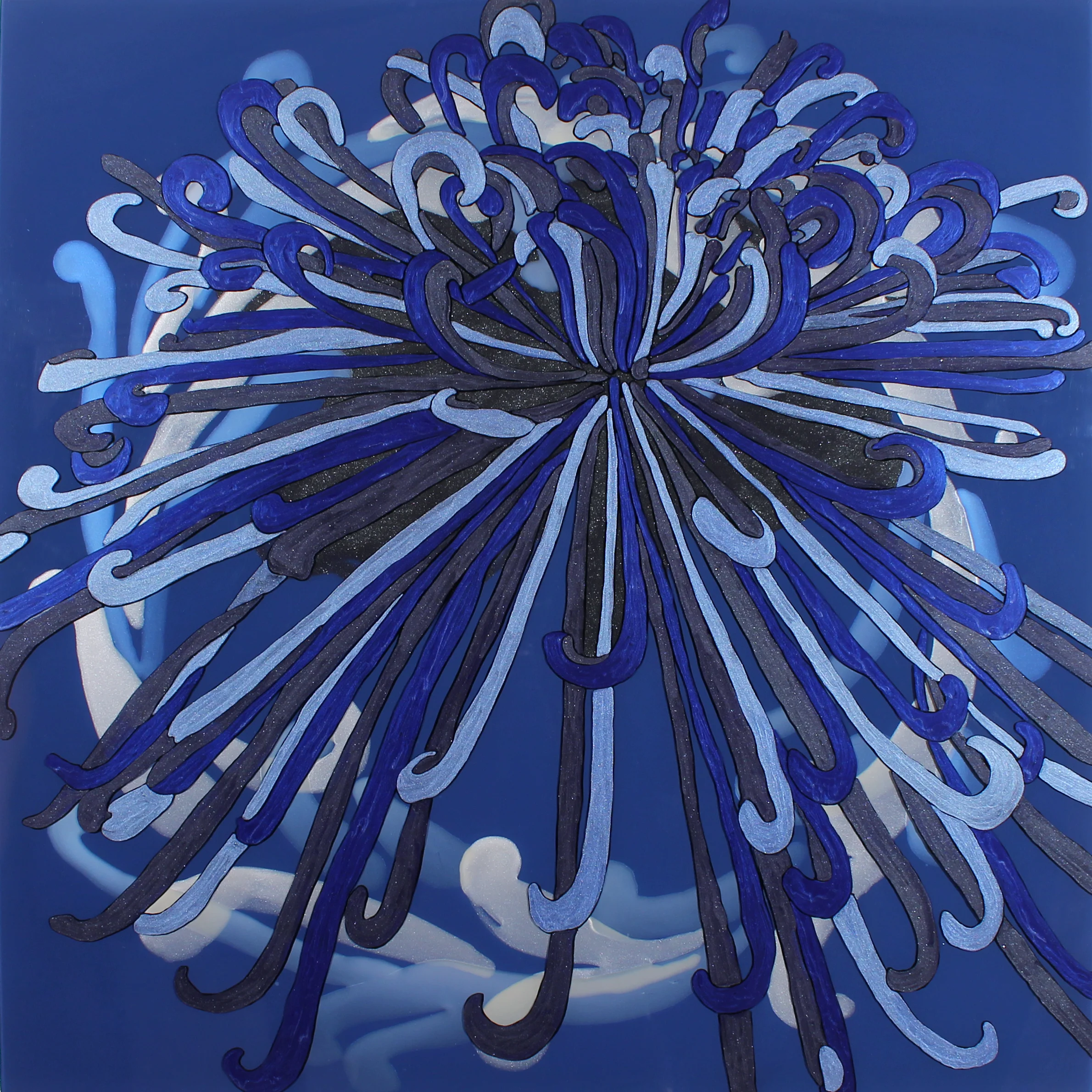 The Alpena, 2018 32” x 32” mixed media on plexiglas