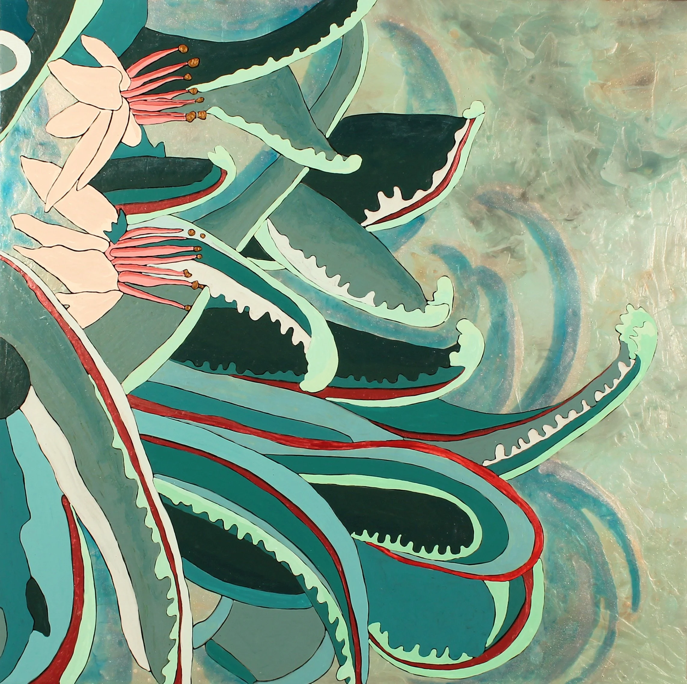   Siren , 2018  24” x 24”   acrylic on wood panel  $450 