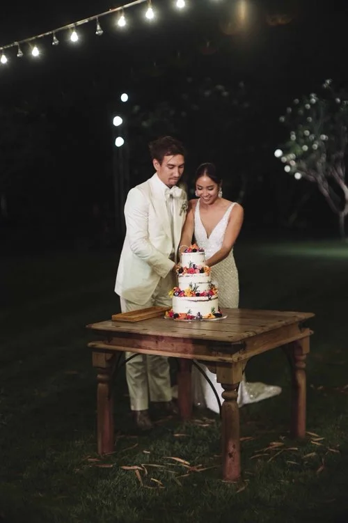 "Thank you so much Par and Brooklyn Baker for making the wedding cake of my dream, just how I requested and imagined it to be. You made it all happen and powered through the many obstacles to manifest this beautiful and timeless memory. The effort and passion you made really shines through in your work. Wedding cakes are normally just for show and aren't very tasty. Brooklyn Baker is the first wedding cake I’ve ever tasted that is delicious and gorgeous at the same time! Anyone in search for a great bakery won’t have to compromise here! The classic yet unconventional olive oil flavour worked perfectly with the theme of our wedding and the edible flowers blew everyone’s mind. You definitely are our go-to cake shop and can’t recommend you highly enough. 1000 thanks and kisses." DONNATI