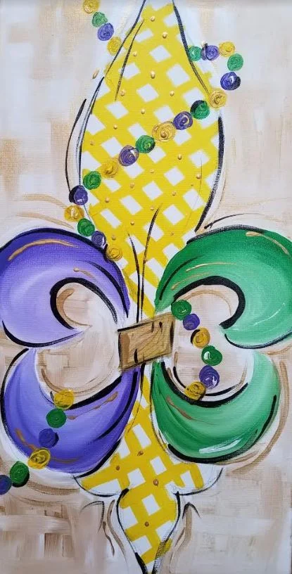 Artipsy Mardi Gras Paint and Party