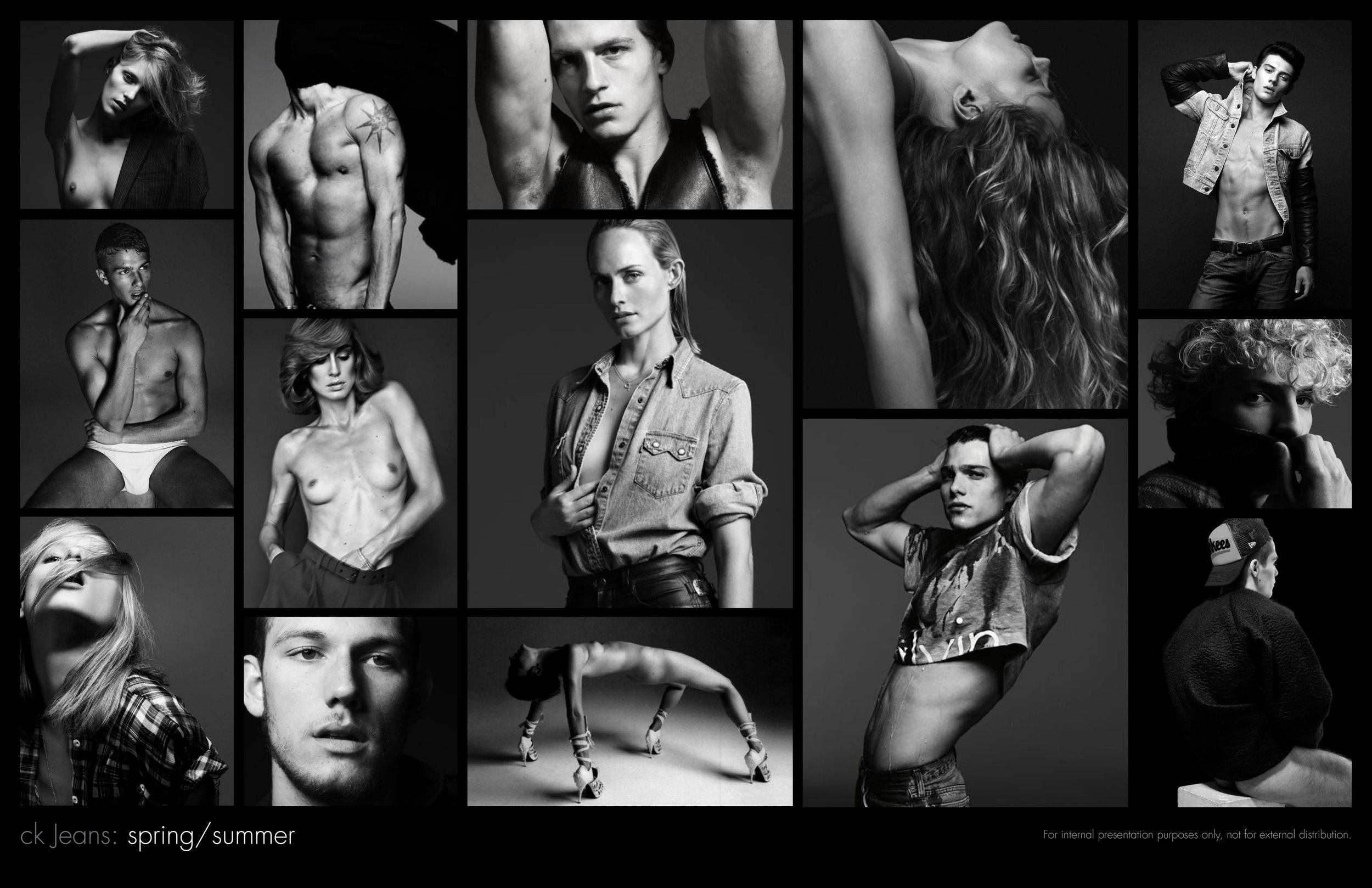  Enrique Mosqueda, creative director  calvin klien spring/summer ck jeans mood boards 