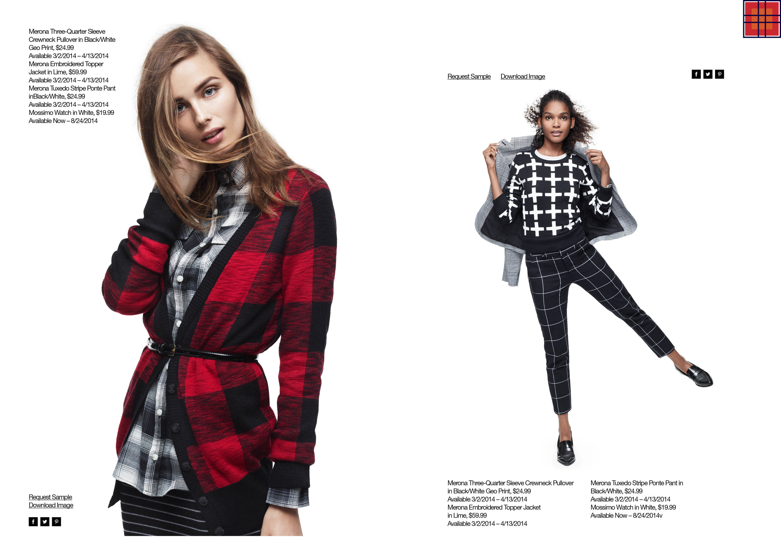  Enrique Mosqueda, creative director  archive portfolio -Adam Lippes plaid target -Look Book 