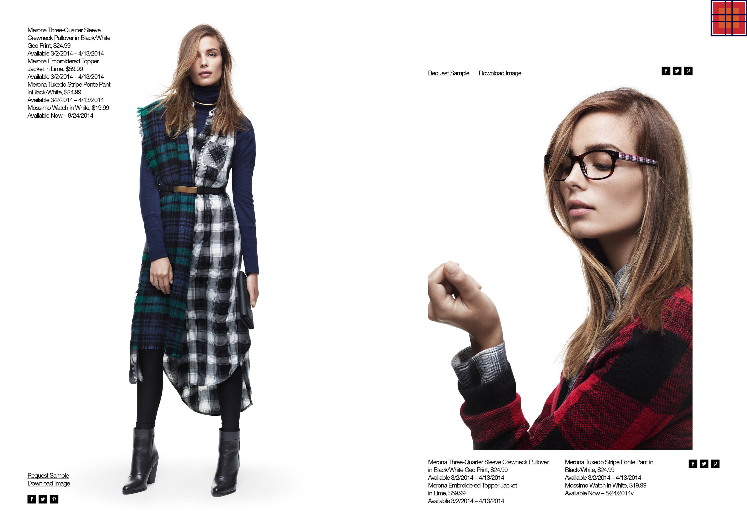  Enrique Mosqueda, creative director  archive portfolio -Adam Lippes plaid target -Look Book 