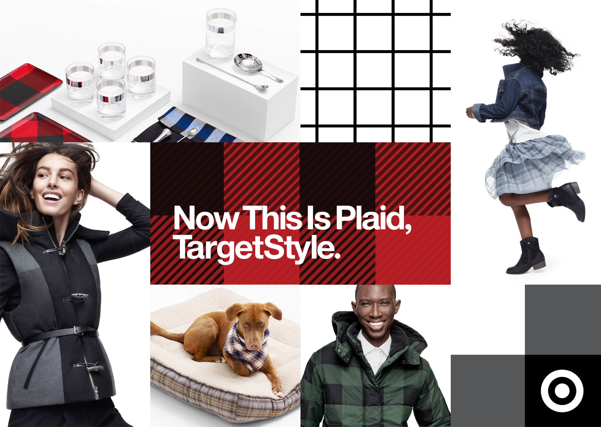  Enrique Mosqueda, creative director  archive portfolio -Adam Lippes plaid target -Look Book 