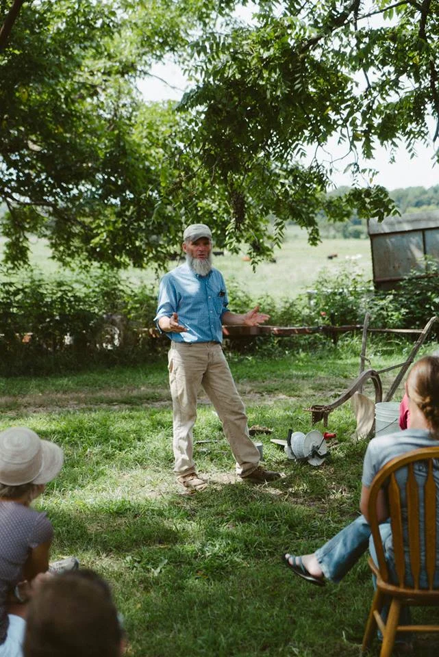 Jim teaching and sharing knowledge about soil health and function.
