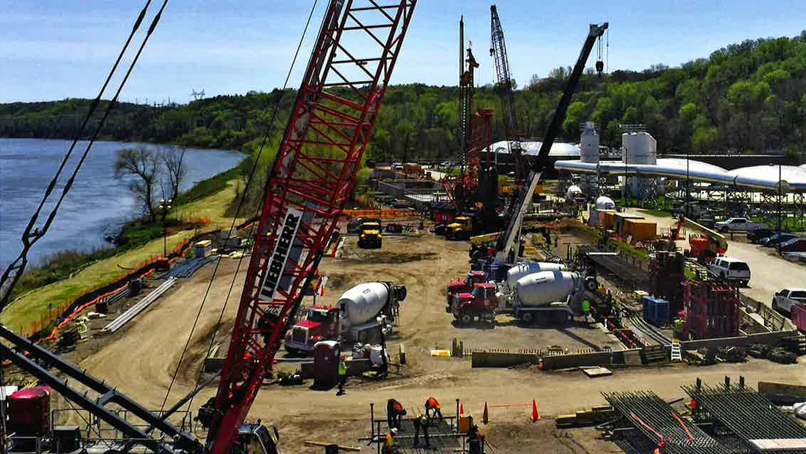Photo courtesy of Hawkins Construction CompanyReady Mixed Concrete has been working with Hawkins Construction on the third phase of the &nbsp;Missouri River Water Resource Recovery Facility's improvement plan.&nbsp;