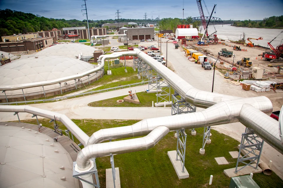 Photo by Clean Solutions for Omaha Improvements to the MRWRRF will help reduce levels of bacteria that reach the river when weather water events exceed the facility's water capacities. 