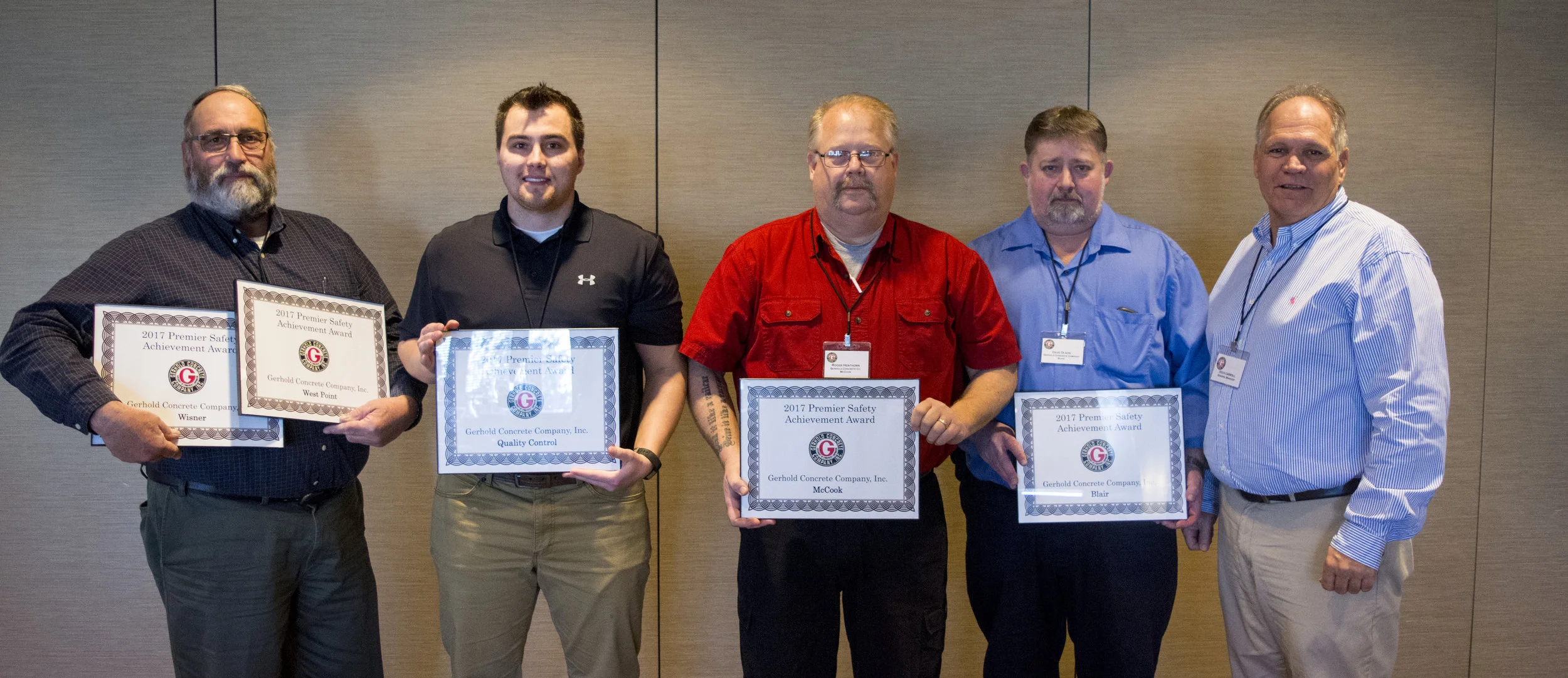 2017 Premier Safety Awards — LymanRichey Corporation