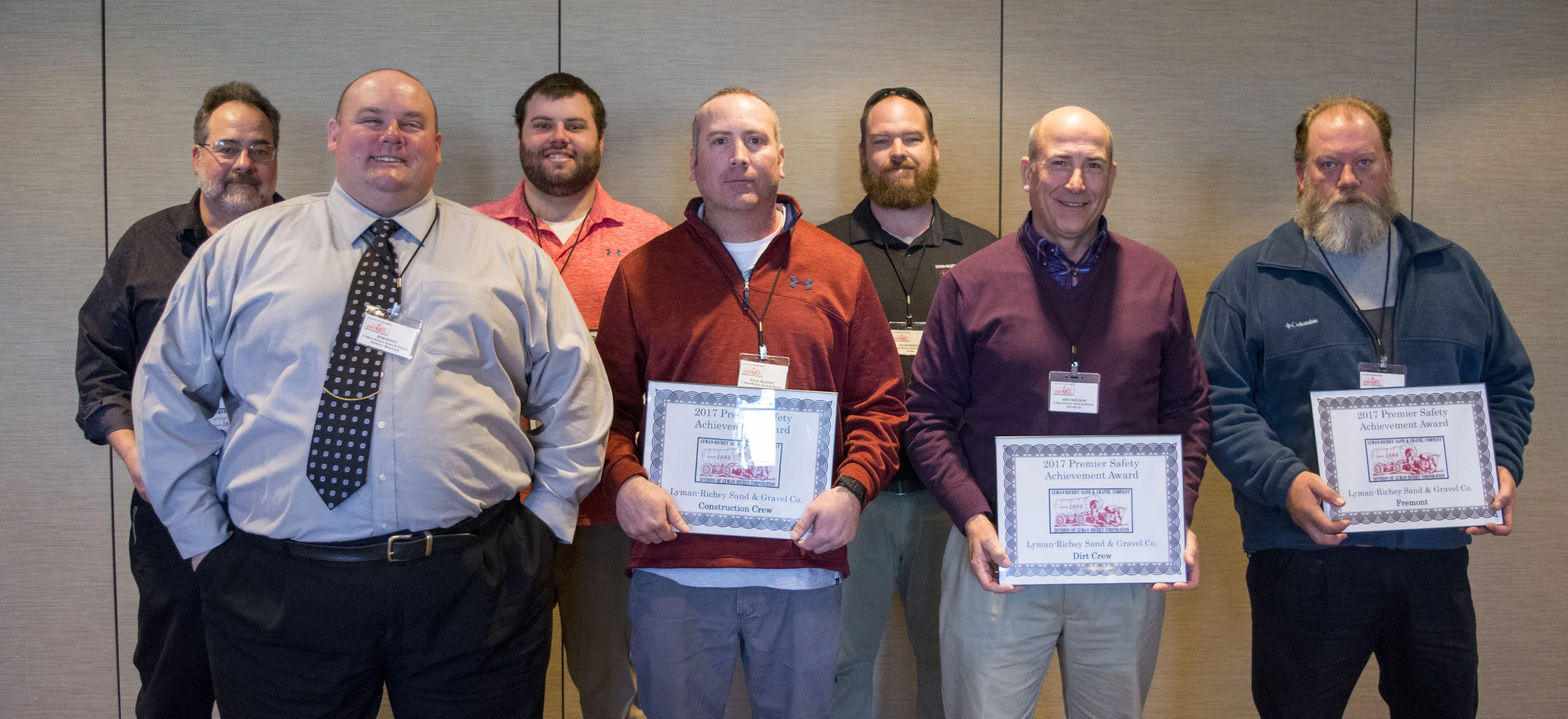 2017 Premier Safety Awards — LymanRichey Corporation