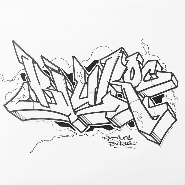 Tuesday. 
#graffiti #graffitiart #graff #design #art #lettersmatter #letters #FCKings #IBMasters #canvas #acrylicpainting #acrylics #insta #instagood #instapic #instagram #blur116th #blackandwhite #sketch #design #drawing #draw #igers